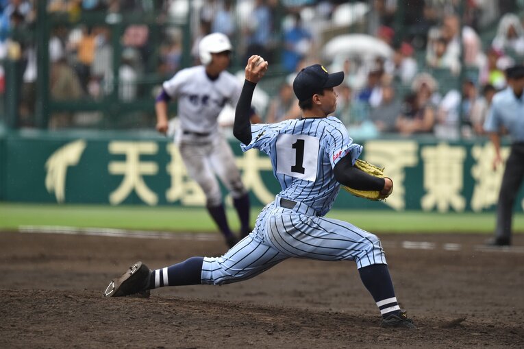 東海大相模のエースとして熱投を見せた小笠原　©︎Hideki Sugiyama