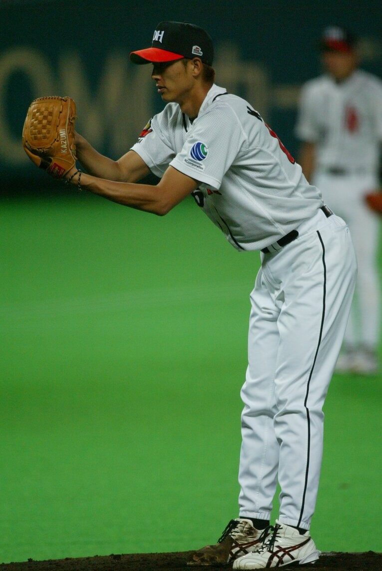 現役（ダイエー）時代の斉藤和巳　©BUNGEISHUNJU