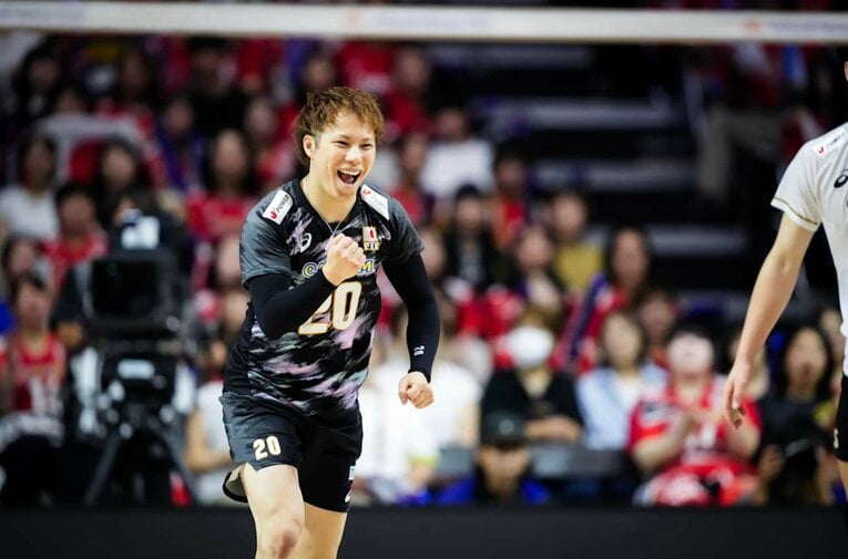 山本智大（VNLベルギー戦）©Volleyball World
