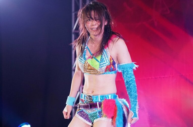スターダム「5★STAR GP」を闘う岩谷麻優。最終日には、スターライト・キッドとの因縁の対決も待ち構えている ／ photograph by Essei Hara