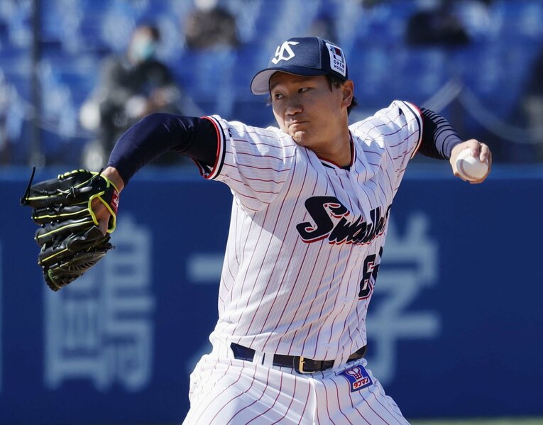 2017年ドラフト7位で日本ハム入りした宮台康平。2020年末にヤクルトに入団し、現在に至る　©KYODO