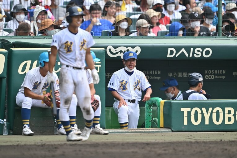 聖光学院の斎藤智也監督。このセンバツで甲子園通算30勝を達成した　©Hideki Sugiyama