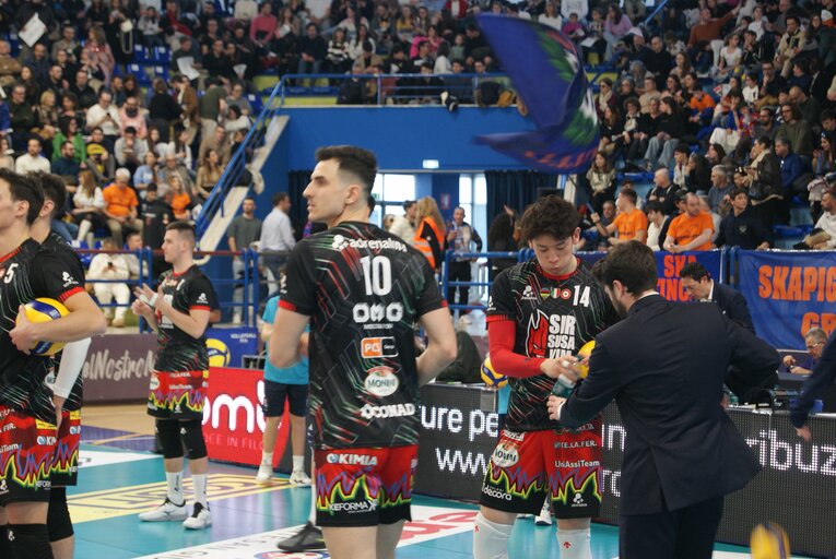 2月9日、ペルージャ石川祐希（セリエA／グロッタッツォリーナ戦）©︎Takashi Yuge 