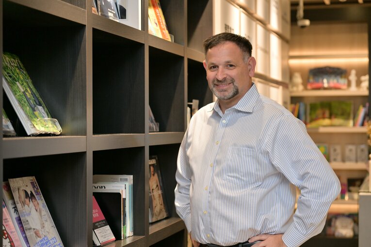 来日したジェフ・フレッチャー記者　©︎Hideki Sugiyama