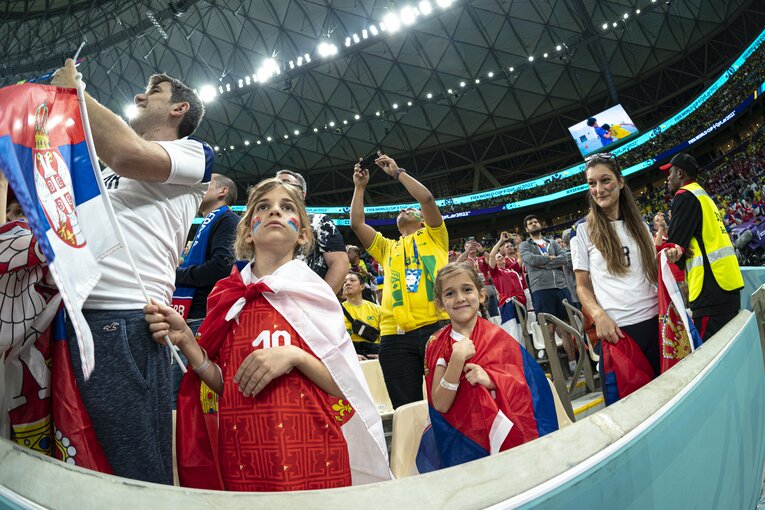カタールW杯の女性サポーター　©Takuya Sugiyama/JMPA