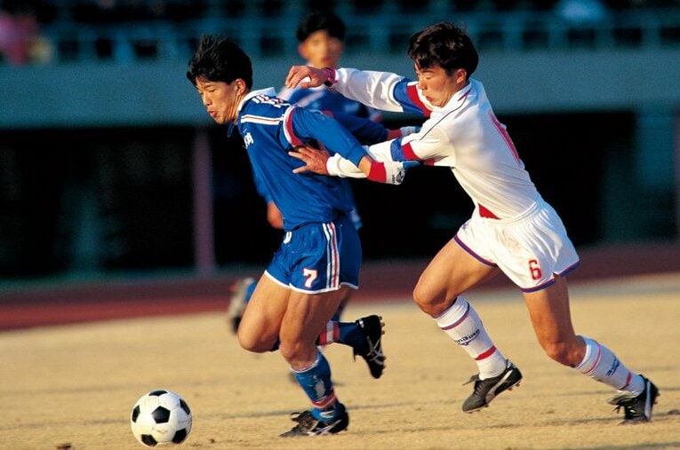 名波浩／清水商 ／ photograph by Takahiro Kohara