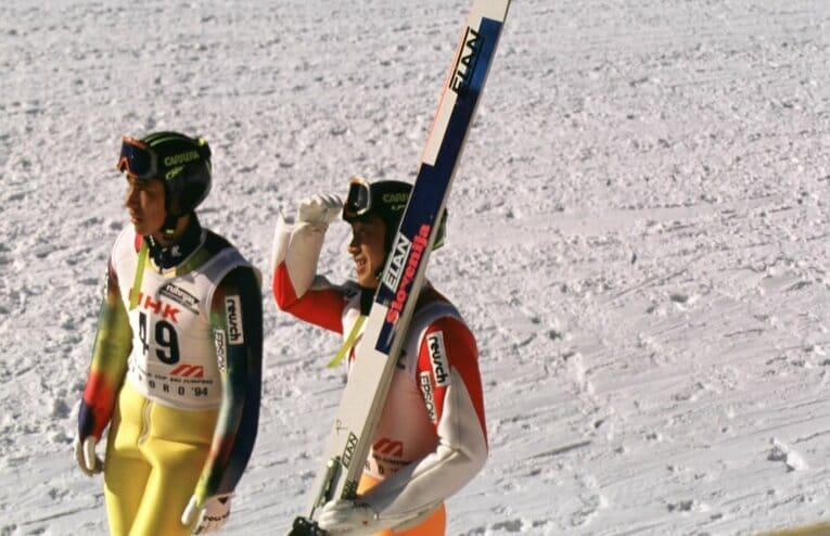 94年の葛西と原田　©Naoya Sanuki