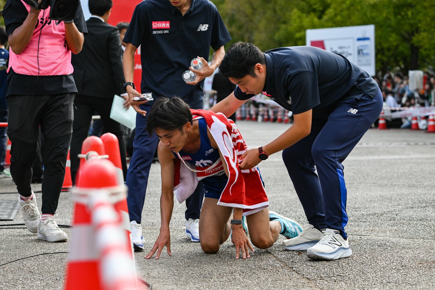 順大の石井、出雲ではアンカーを務めるも区間11位に　©Nanae Suzuki