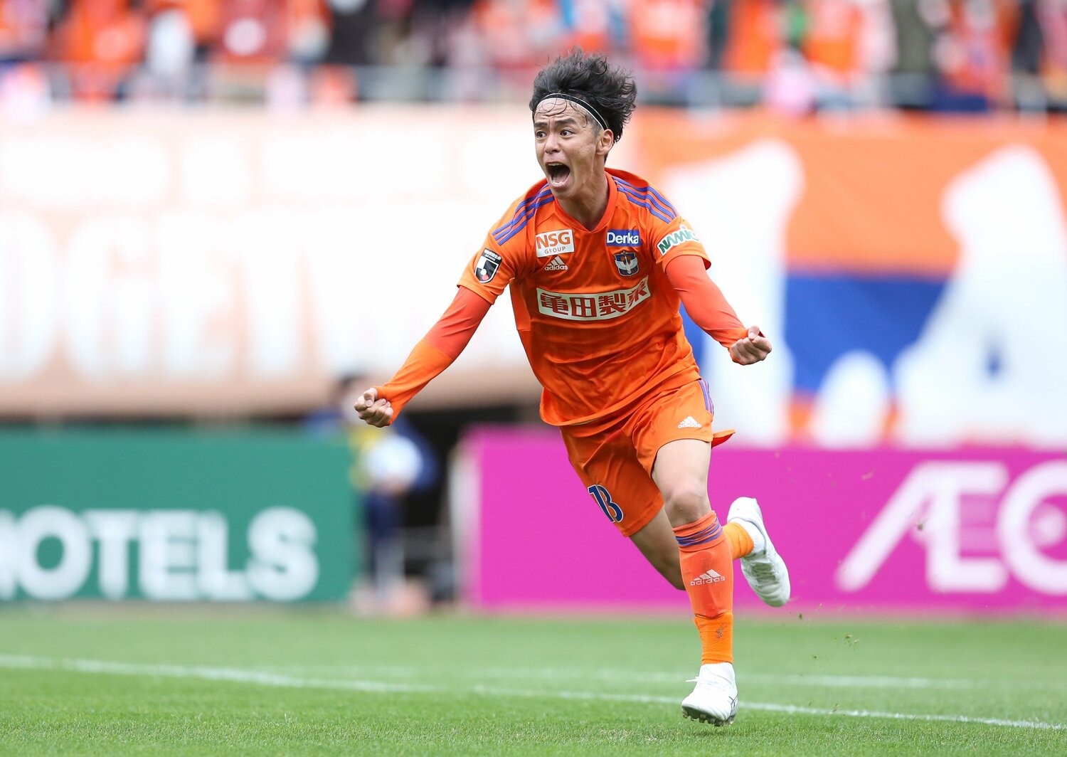 躍進新潟の象徴だった伊藤涼太郎（J1第8節アビスパ福岡戦）©︎J.LEAGUE