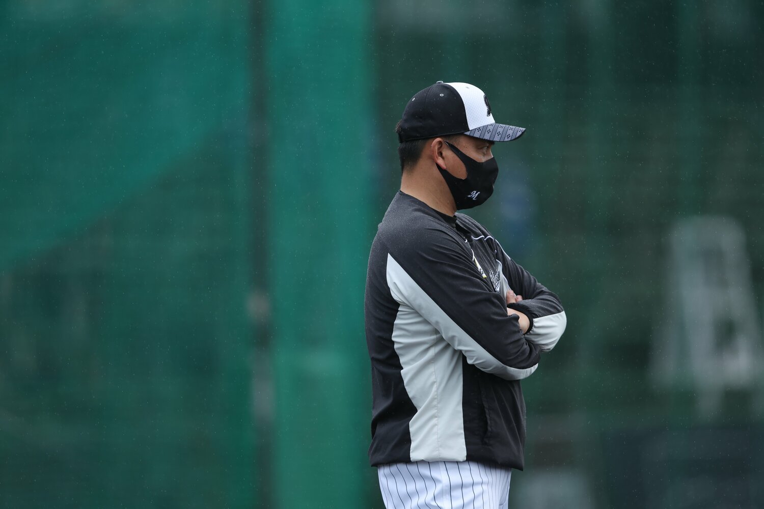 何度も「勝つ野球」と言葉にした井口監督　©︎Chiba Lotte Marines