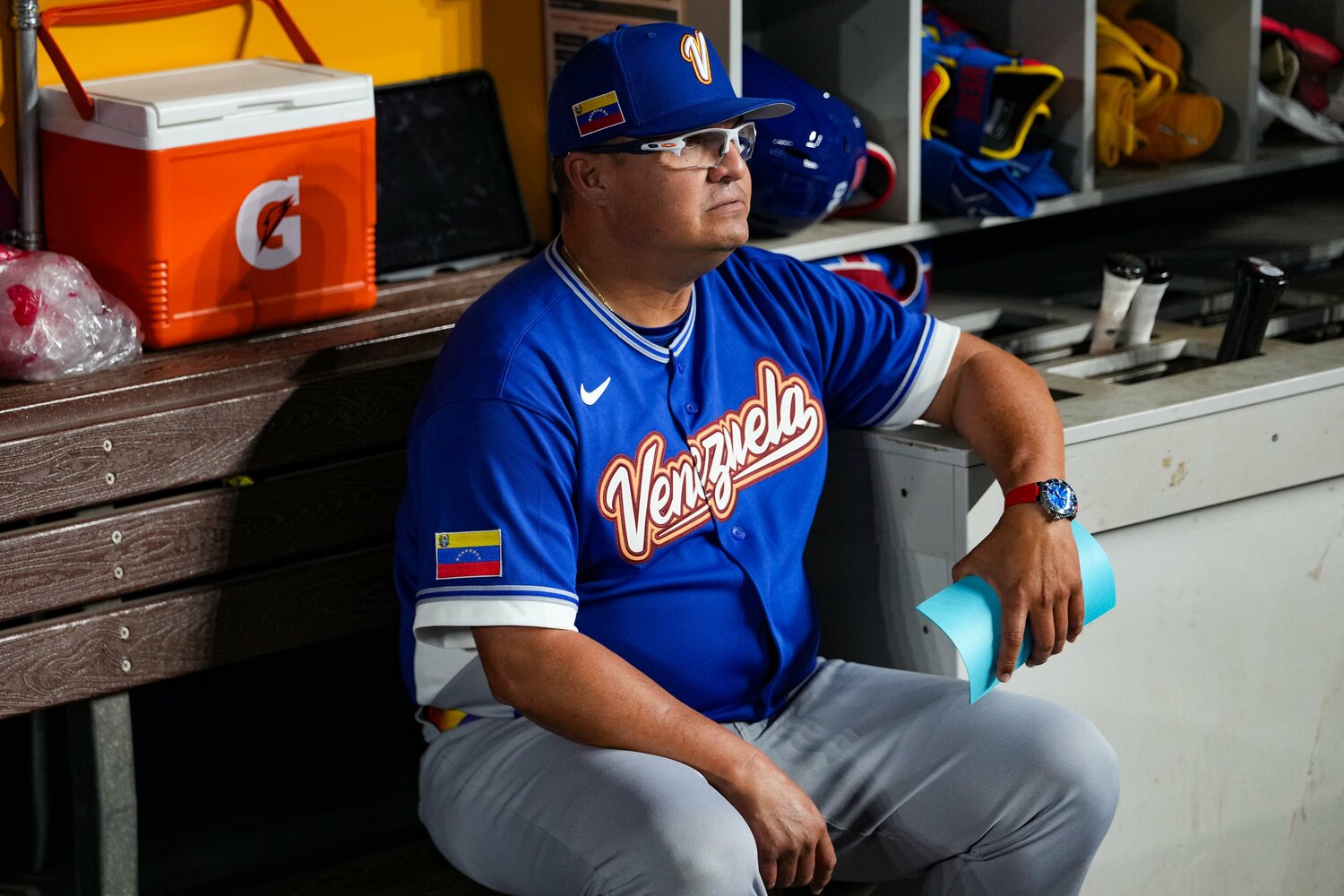 ベネズエラのオマール・ロペス監督（49歳）。「私はこの仕事を無給でやっている」という発言も話題になった　©Getty Images