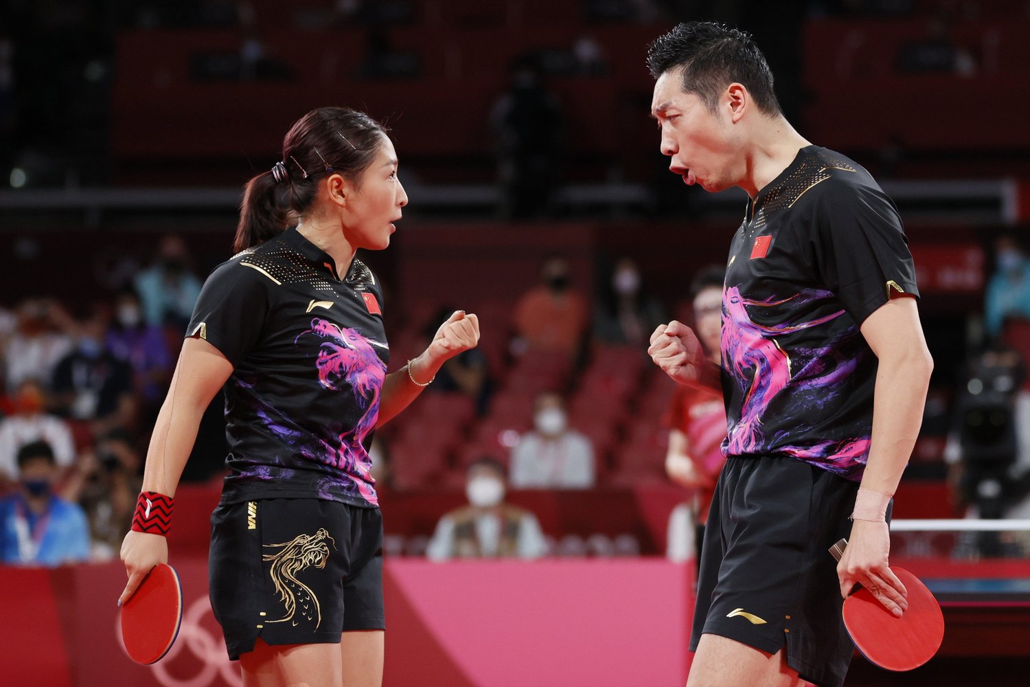 最強・中国ペアの許昕・劉詩雯ⒸGetty Images