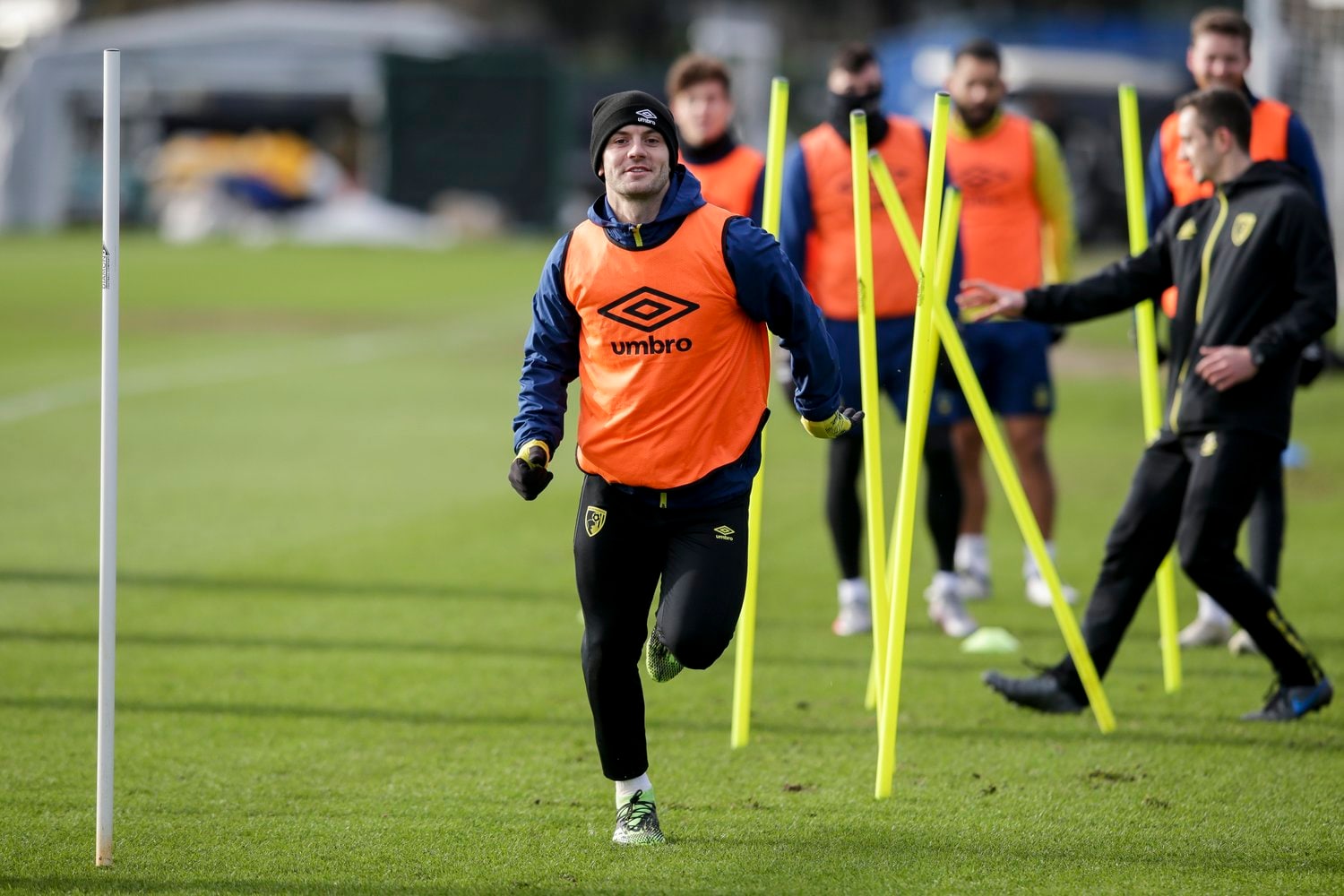 ボーンマスの練習に加わったウィルシャー(c)Getty Images