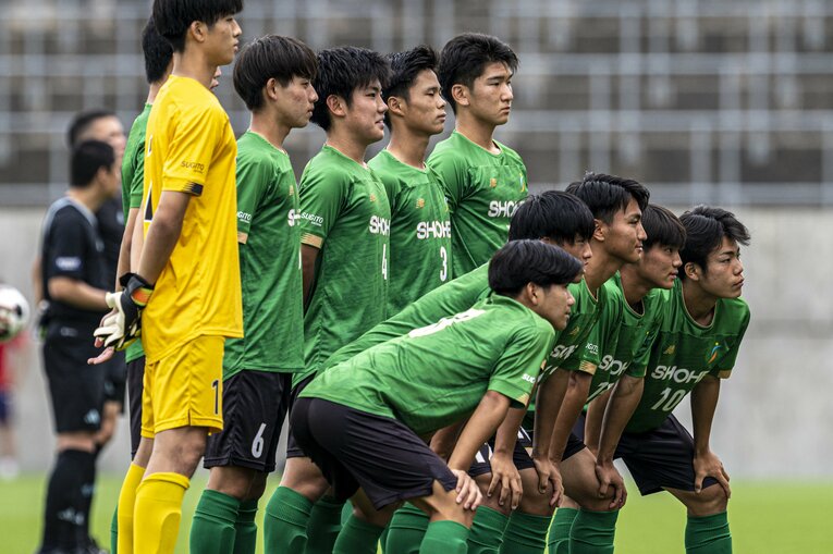 インターハイ埼玉県予選準決勝での昌平イレブン。浦和南にPK戦の末に敗れた　©︎Takuya Sugiyama