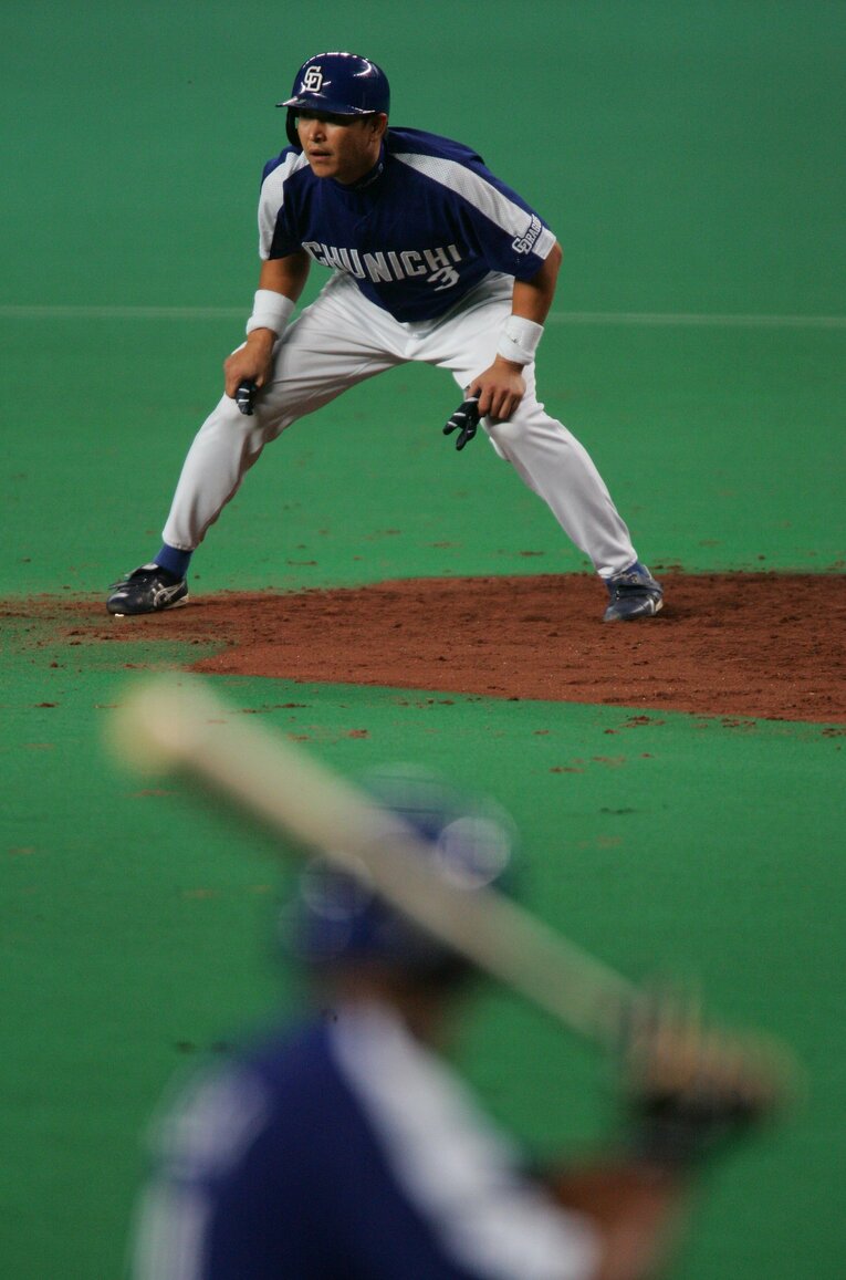 現役時代の立浪　©Sports Graphic Number