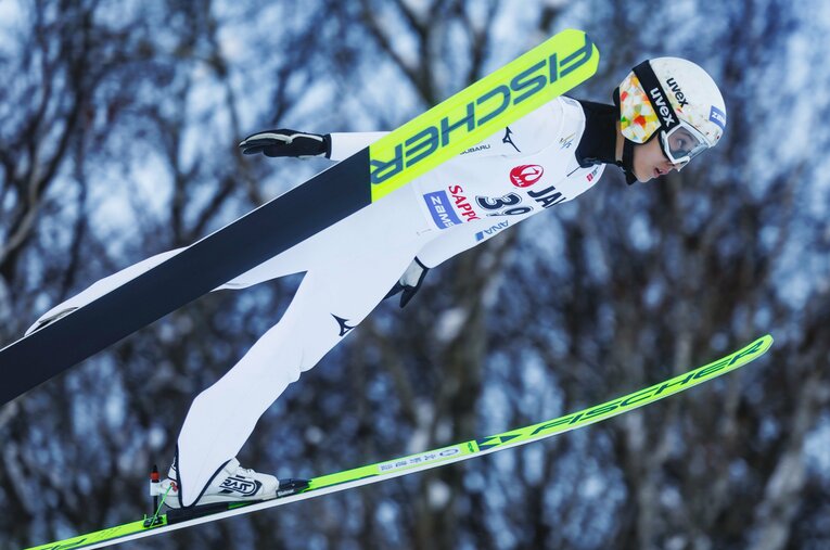 高校時代に亡くなった母からは「何かで一番になりなさい」と言われていたというスキージャンプの丸山希 ／ photograph by Kiichi Matsumoto