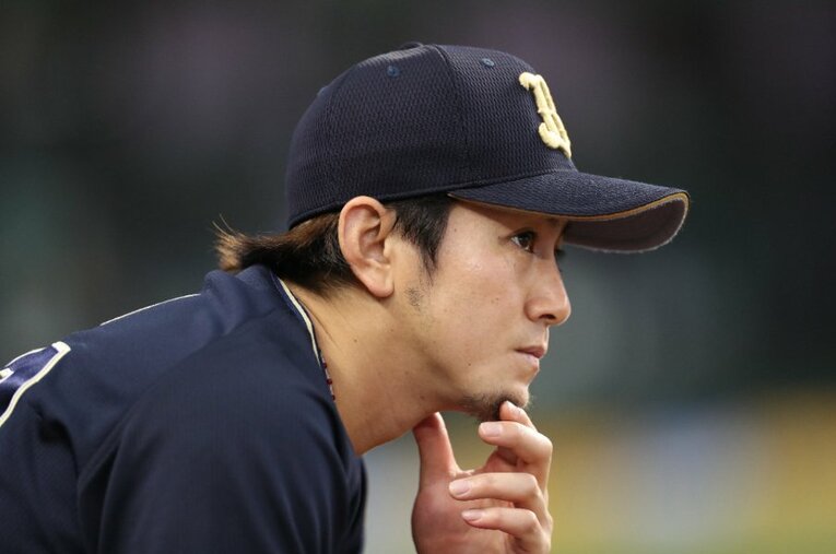 今季から育成コーチに就任したオリックス・小田裕也 ／ photograph by JIJI PRESS