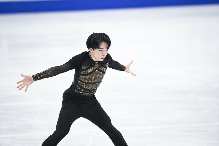 2022年世界選手権銀メダルの鍵山優真　©︎Asami Enomoto