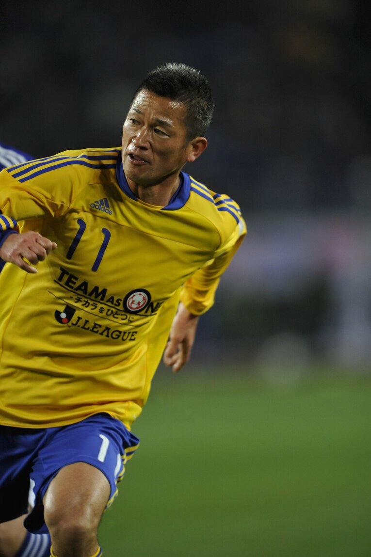 三浦知良（2011年東北地方太平洋沖地震復興支援チャリティーマッチ）©︎Takuya Sugiyama