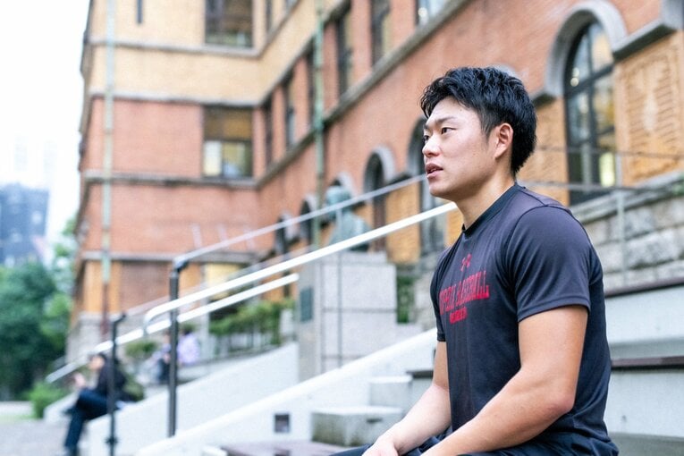 大学選びに際しては「野球の強さは全く考えなかった」という正木　©Asami Enomoto