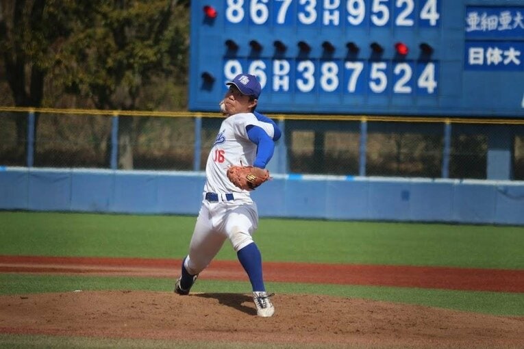 日体大3年・山田優太　©Nippon Sport Science University