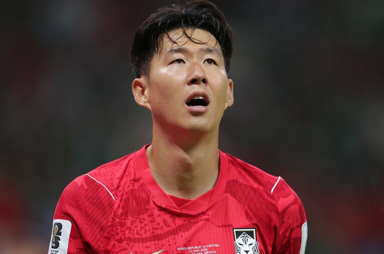 韓国代表の中心選手として戦ったソン・フンミン ／ photograph by Getty Images