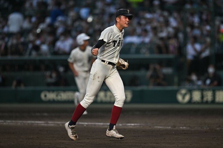 2年前の夏の甲子園ではエースナンバーを背負ってチームを率いた　©Nanae Suzuki