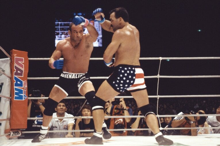 『UFC.10』で敗れたマーク・コールマンと『PRIDE.26』で再戦したフライ