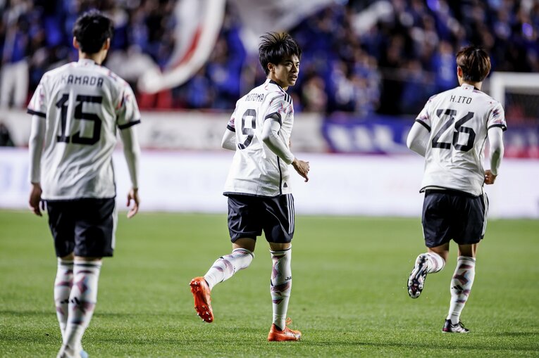 開始早々にゴールを決めた三笘薫　©︎Kiichi Matsumoto/JMPA