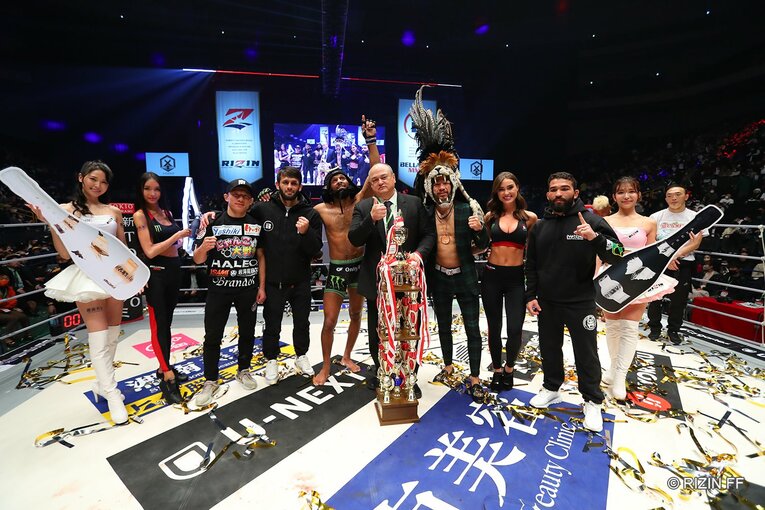 RIZINとの対抗戦で5連勝を飾ったBellatorの選手たち　©RIZIN FF