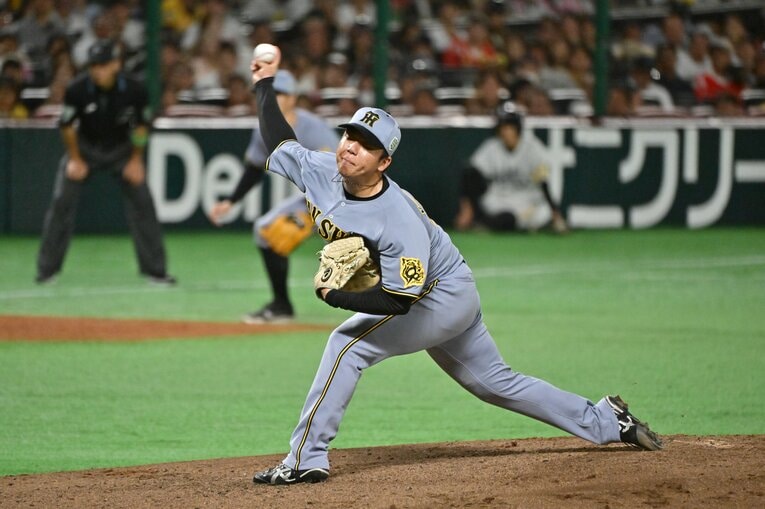 昨年の日本シリーズで先発した村上　©︎Hideki Sugiyama