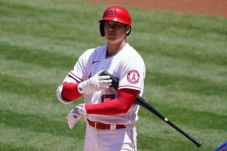 日本人歴代最速ペースでホームランを量産している大谷翔平 ／ photograph by Getty Images