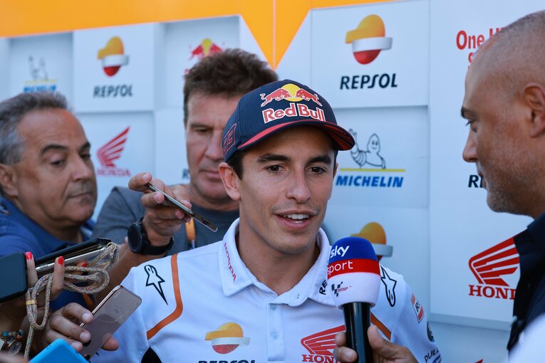 9月6〜7日にイタリア・ミサノで行われた公式テストのマルケス　photograph by Satoshi Endo