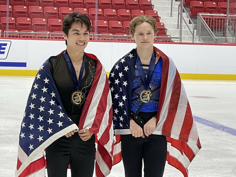 4アクセル世界初成功となったイリア・マリニン　©Akiko Tamura