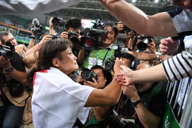 2016年リオ五輪での伊調馨　©JMPA