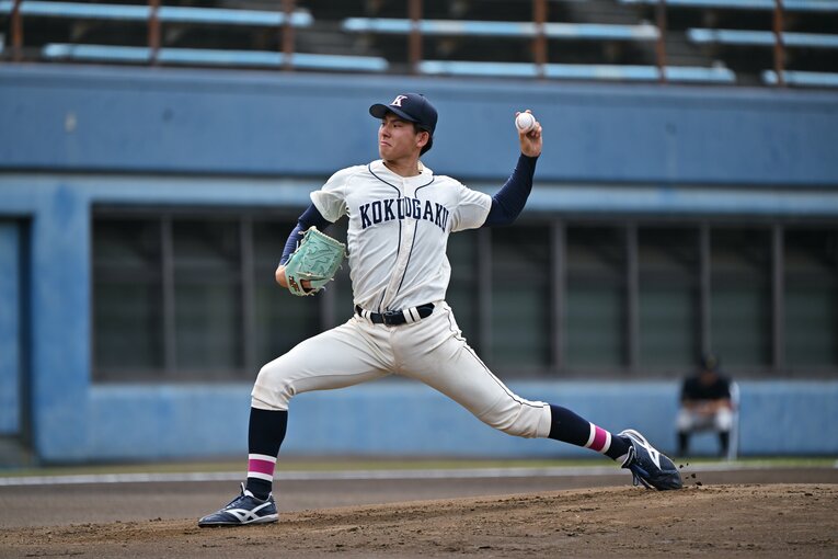 西武1位・武内夏暉投手（國學院大）　©Hideki Sugiyama