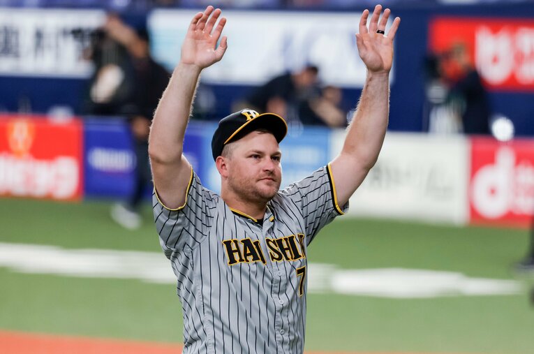 日本シリーズ第7戦で値千金の3ランを放ったノイジー。来季のチーム残留も決定的となっている ／ photograph by Kiichi Matsumoto