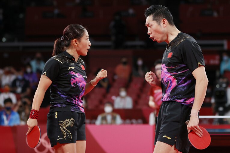 最強・中国ペアの許昕・劉詩雯ⒸGetty Images