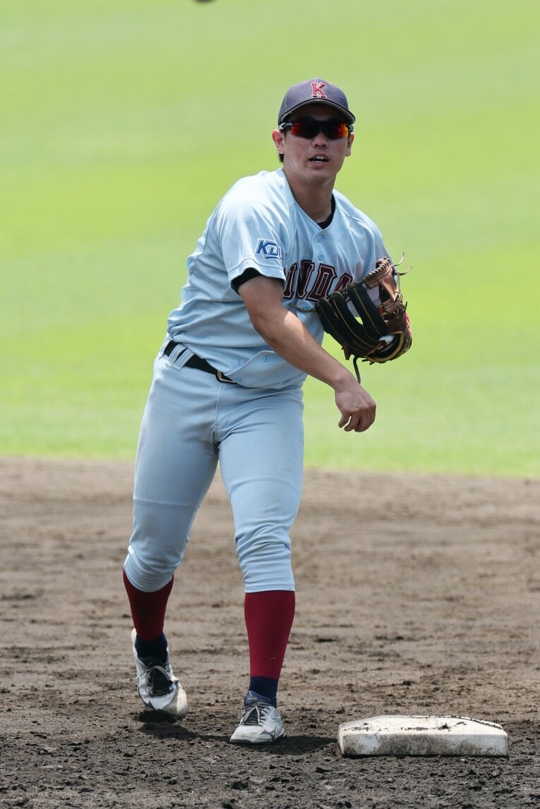 広島から3位指名を受けた勝田。163cmの身長は入団すればNPB最小となる　©Shigeki Yamamoto