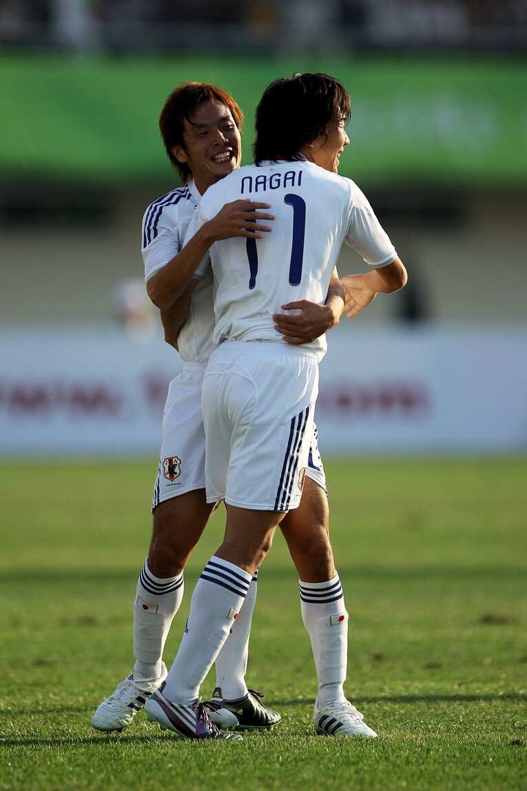 日本代表で永井と　©Getty Images