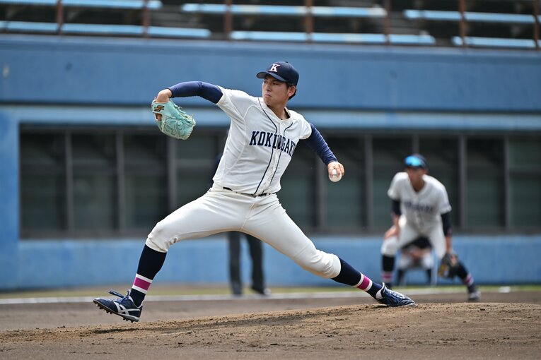 谷繁元信が注目するドラフト候補【1】武内夏暉（国学院大／投手／左投左打／185cm・90kg）　©Hideki Sugiyama