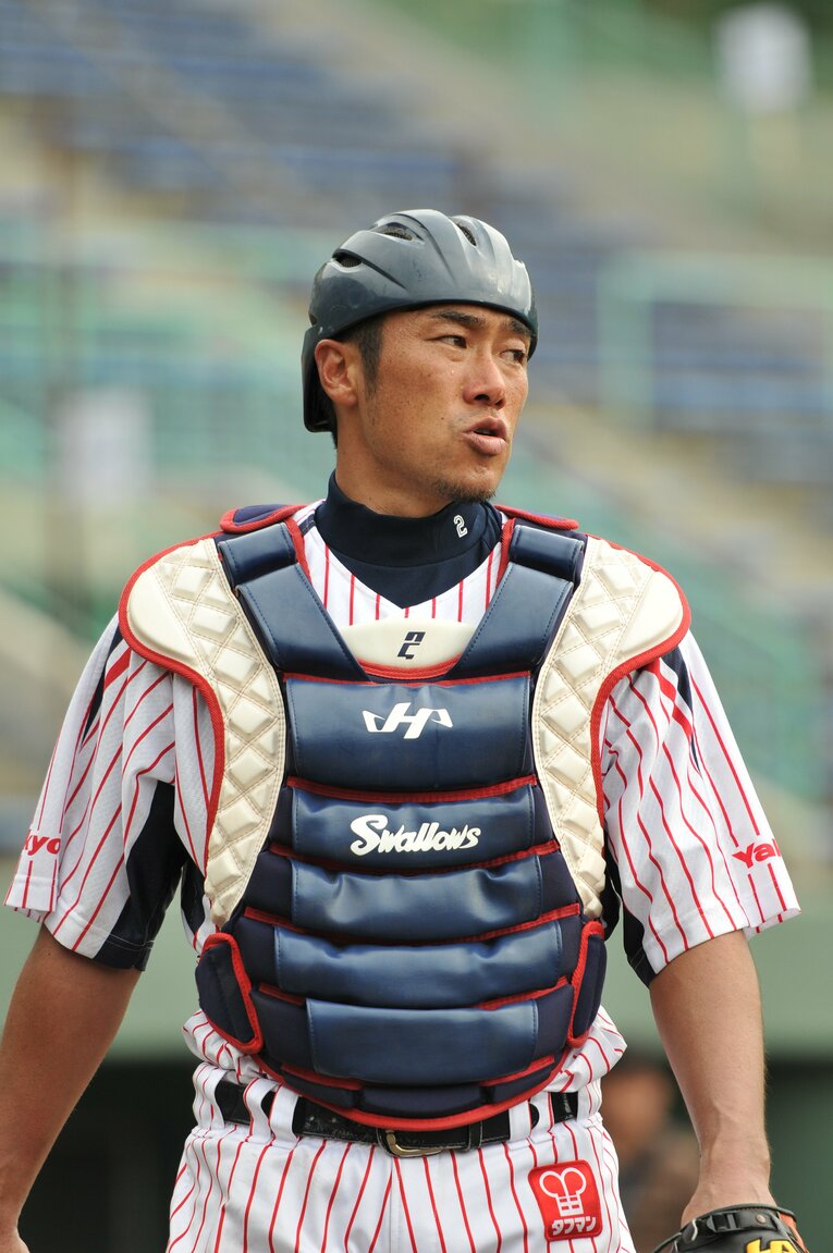 ヤクルトに移籍した相川　©Hideki Sugiyama