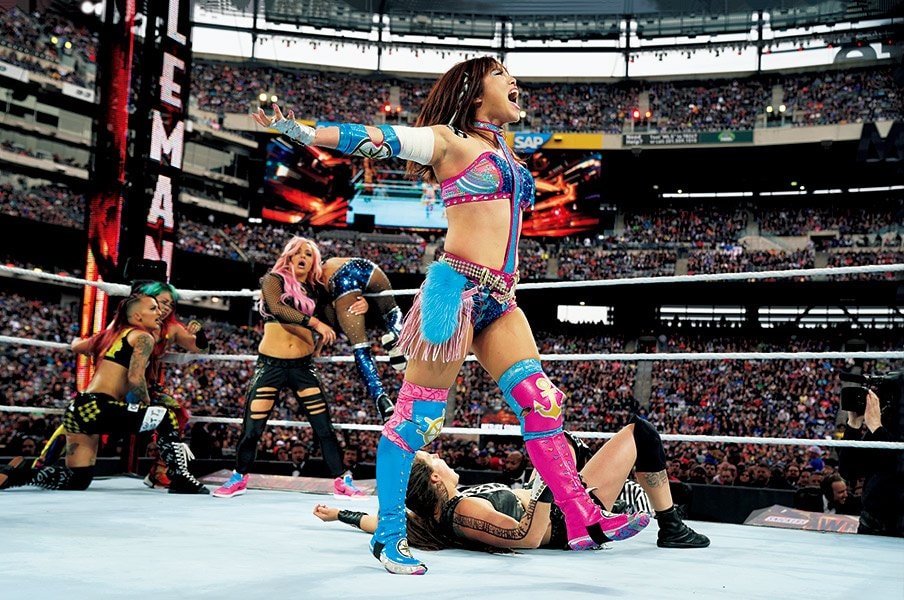 <WWEのニューヒロイン>カイリ・セイン「天国に誓うベルト」<Number Web> photograph by 2019 WWE, Inc. All Rights Reserved.
