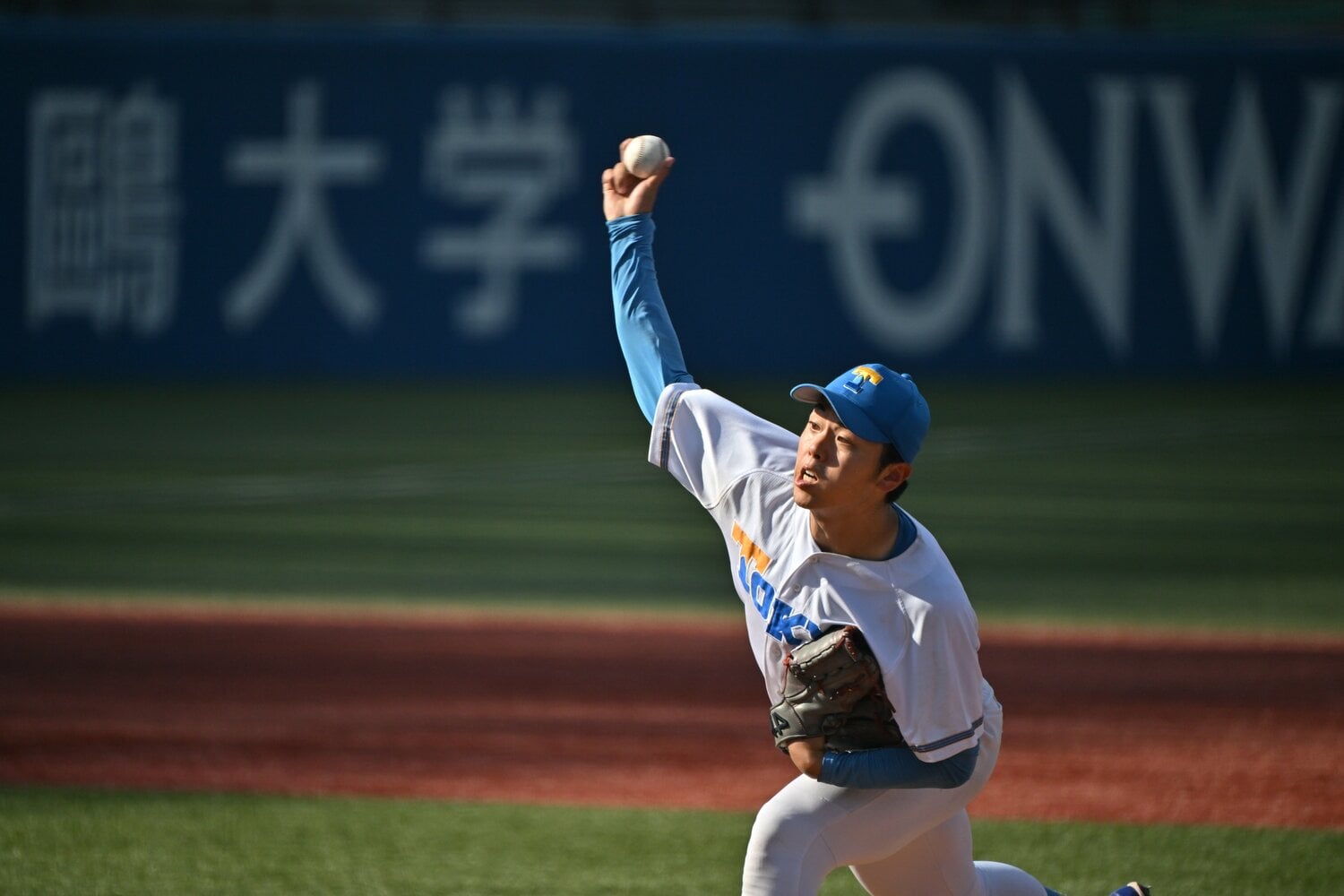 エースの井澤はプロ志望届を提出したが、ドラフト指名はならなかった　©︎Hideki Sugiyama