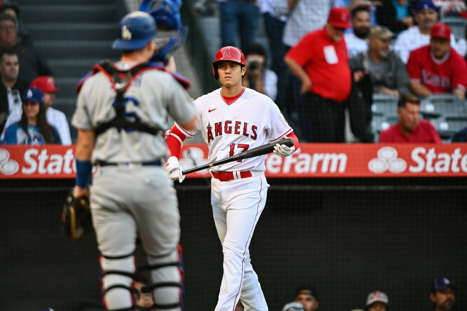 2023年、ドジャース戦での大谷　©Nanae Suzuki