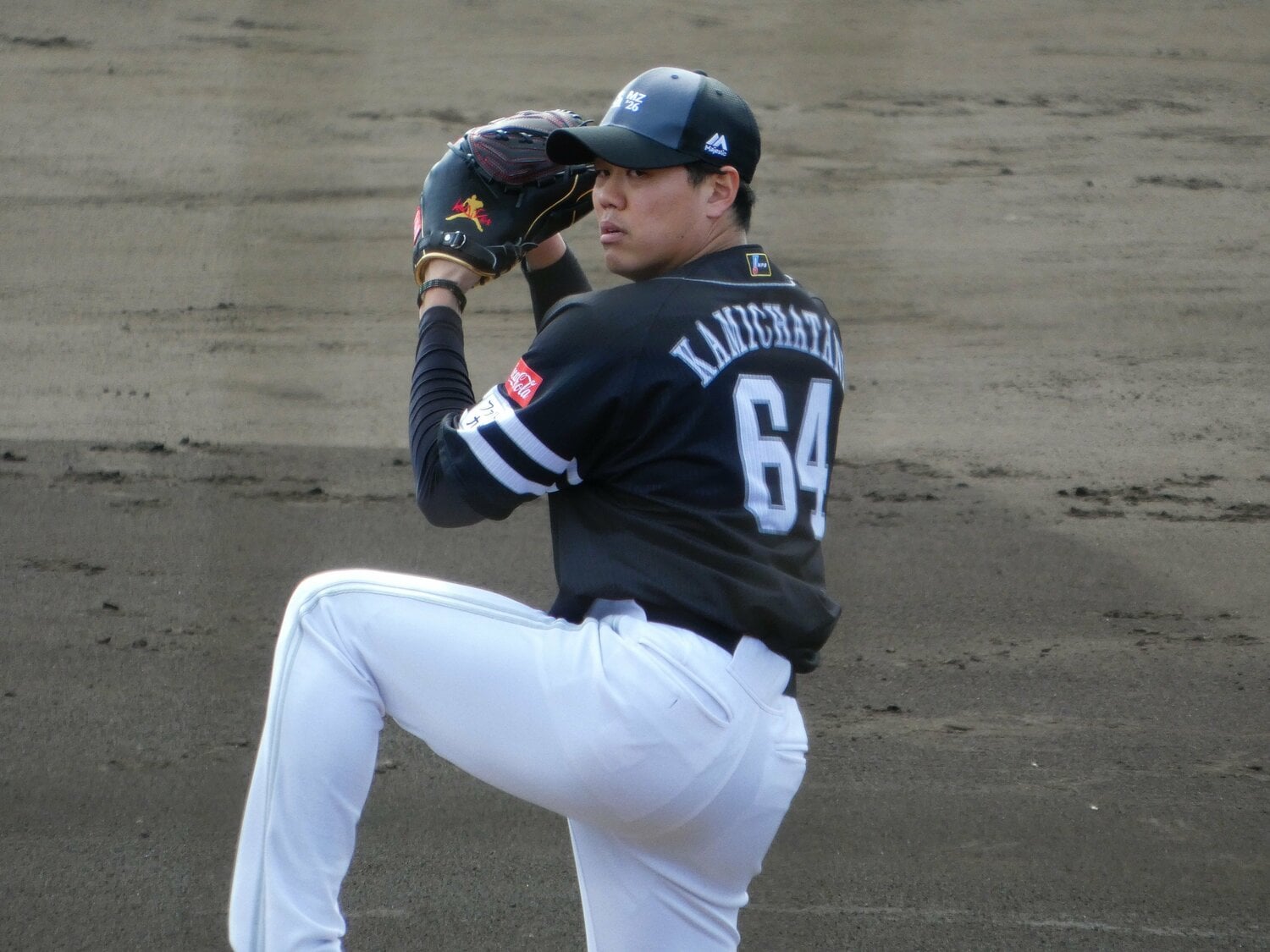 今春、引き締まった体で現れた上茶谷 ©Kotaro Tajiri