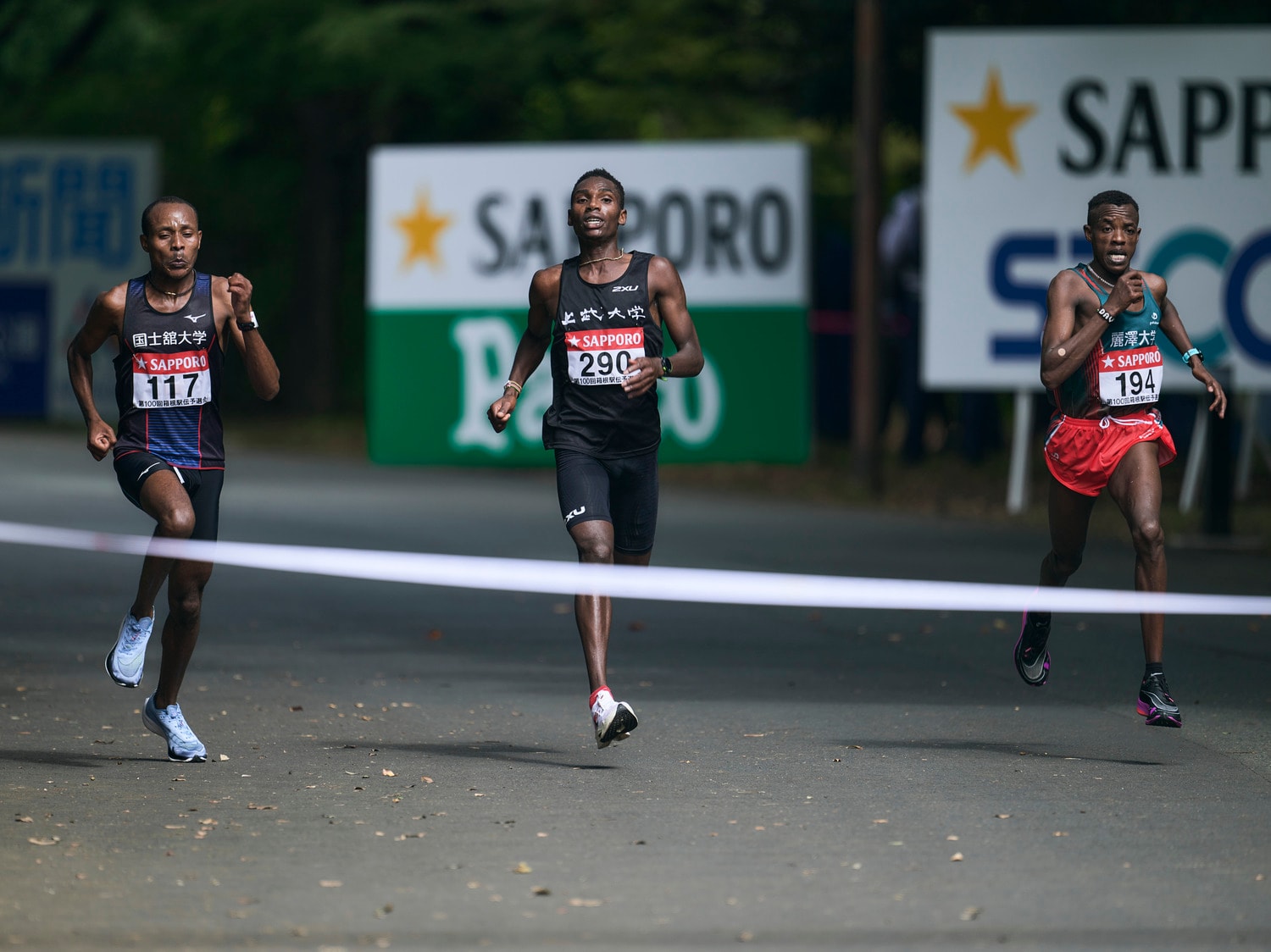 第100回大会の予選会。上位集団が留学生で固まるのが、もはや恒例に　©Yuki Suenaga