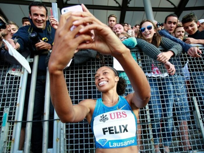 ロールモデルと陸上選手の間で。アリソン・フェリックスという生き方。＜Number Web＞ photograph by AFLO