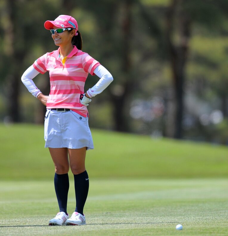 宮里藍（2014年ワールドレディスチャンピオンシップ・サロンパスカップ）　©Toshiya Kondo