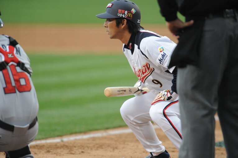 2009年WBCでの小笠原道大。日本の2連覇に貢献した　©Naoya Sanuki